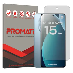 Promate Resistant model transparent screen protector suitable for Xiaomi Redmi Note 15 Pro 4G Mobile phone 