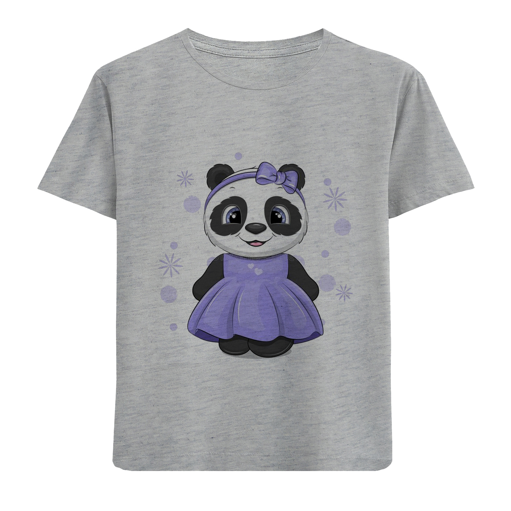 تی شرت آستین کوتاه دخترانه مدل پاندا D252