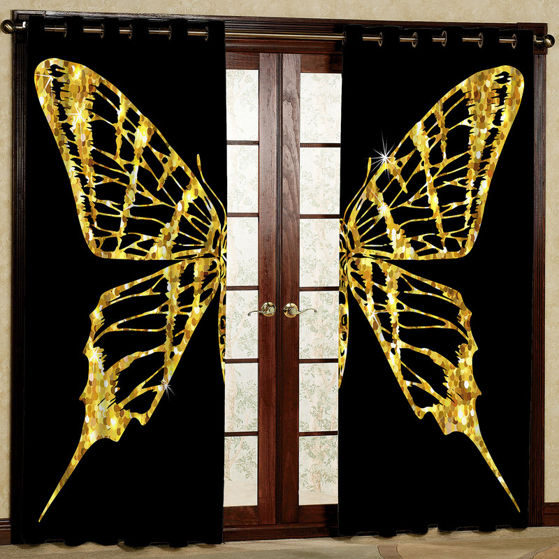 پرده مدل پروانه هازان پانچی کد 2069 سایز 140x200 سانتی متر