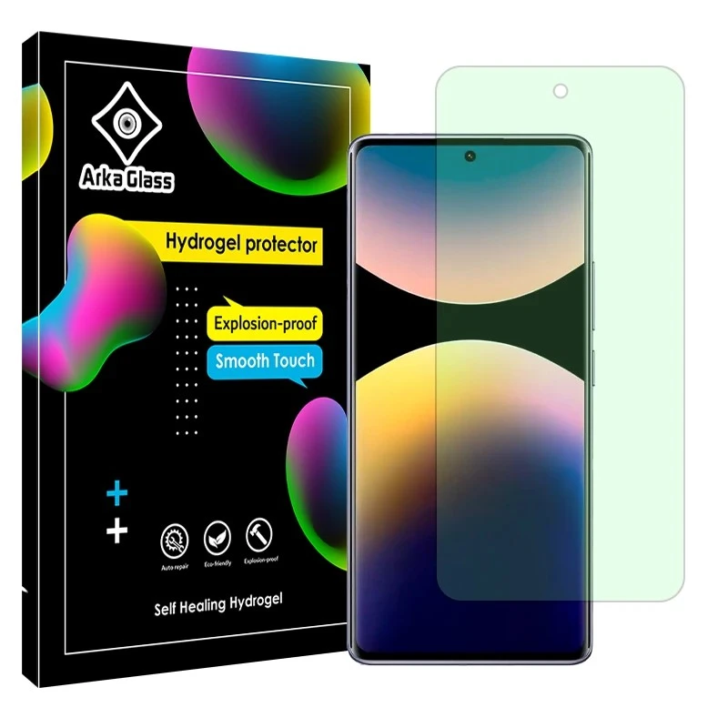 محافظ صفحه نمایش آنتی گرین آرکا گلس مدل هیدروژلی مناسب برای گوشی موبایل شیائومی Poco M8 Pro
