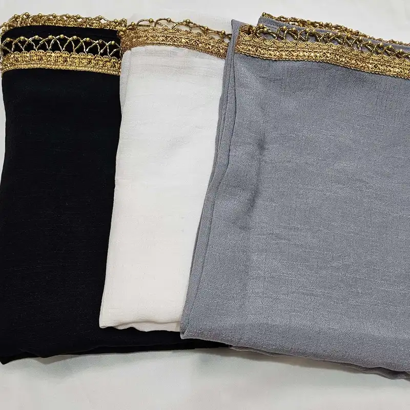 شال زنانه مدل نواردوزی شده عروس