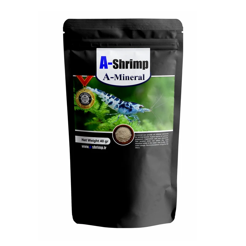  محلول آماده ساز آب آکواریوم میگو ای-شریمپ مدل A-Mineral حجم 40 میلی لیتر