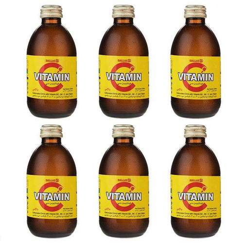 نوشیدنی گازدار ویتامین C دالاس -240 میلی لیتر بسته 6 عددی