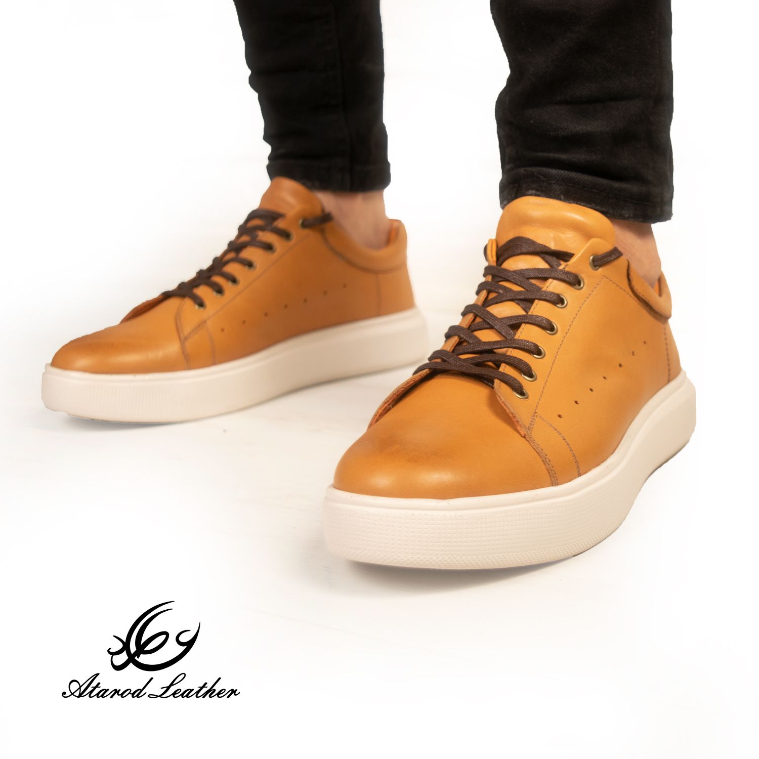 کفش روزمره مردانه چرم عطارد مدل چرم طبیعی کد SH59 -  - 17