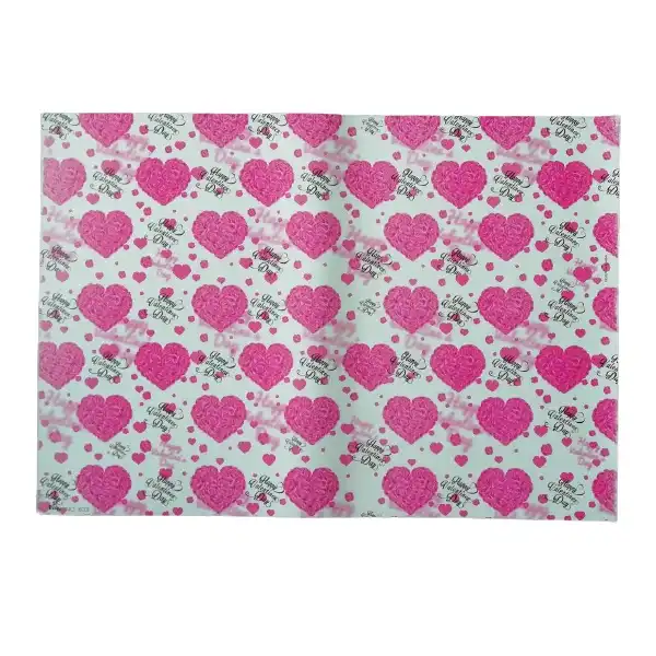 کاغذ کادو مدل قلب بسته 5 عددی