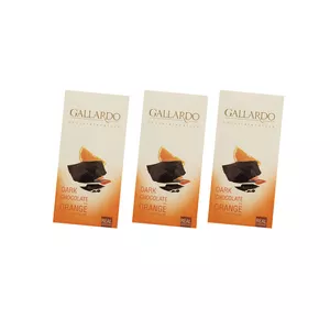 شکلات تلخ با طعم پرتغالی گالاردو فرمند -80 گرم بسته 3 عددی