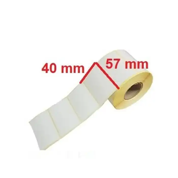 برچسب پرینتر لیبل زن مدل پی سی 40x57 بسته 750 عددی