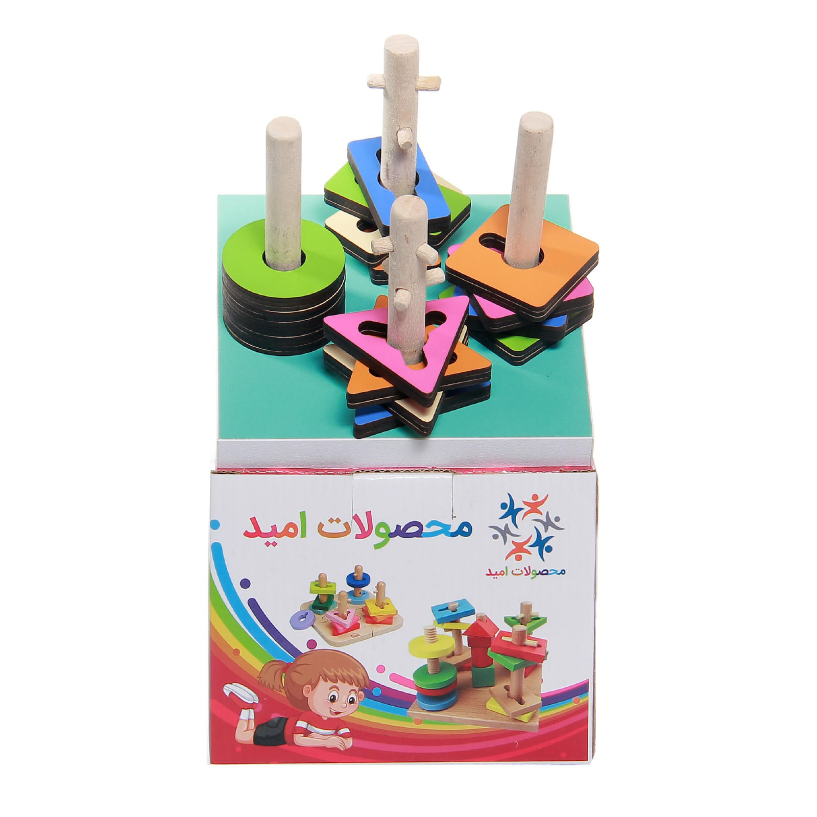 بازی آموزشی هوش مونته سوری محصولات امید مدل اشکال کد F285