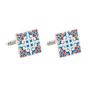 دکمه سردست مردانه زرکات طرح اسلیمی مدل C179