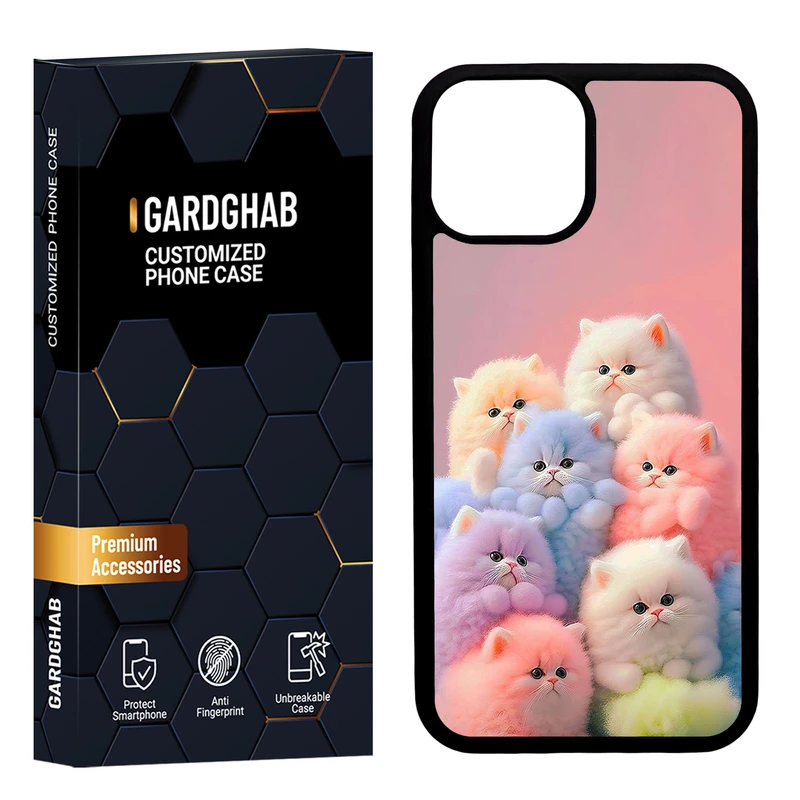 کاور گارد قاب مدل دور ژله ای فانتزی مناسب برای گوشی موبایل اپل iPhone 13 Mini