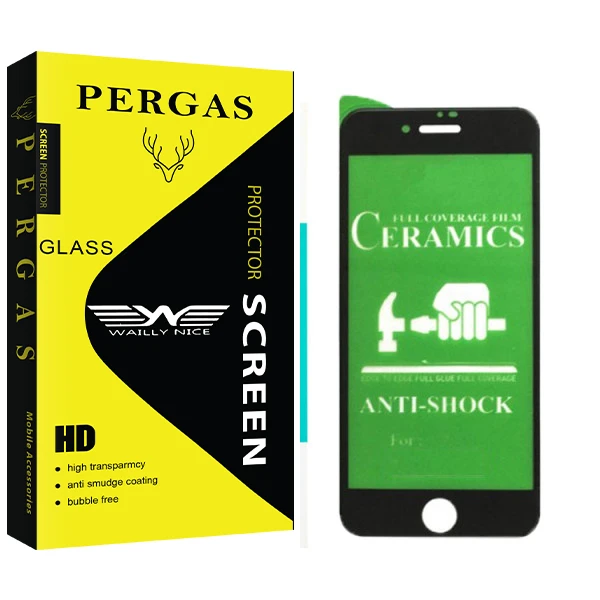 محافظ صفحه نمایش سرامیکی وایلی نایس مدل Pergas Glass مناسب برای گوشی موبایل اپل iphone 7/8 Plus