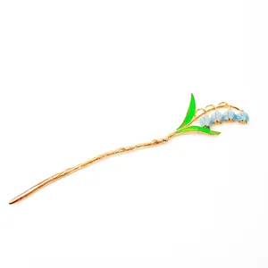 گیره مو زنانه مدل پین طرح لاله خم