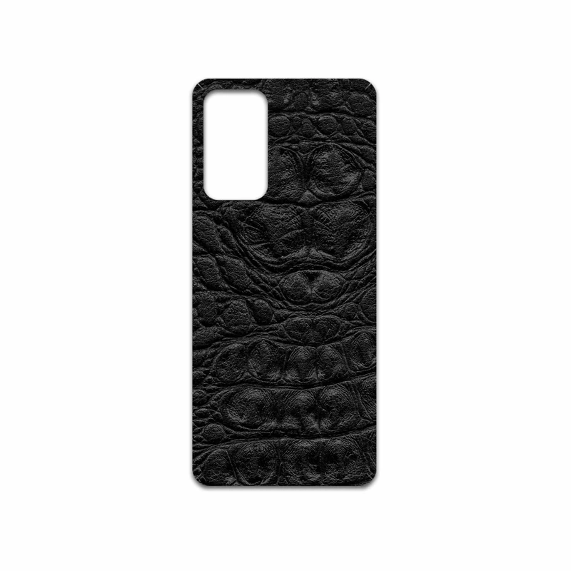 برچسب پوششی ماهوت مدل Black-Crocodile-Leather مناسب برای گوشی موبایل شیائومی Poco M4 Pro 5G