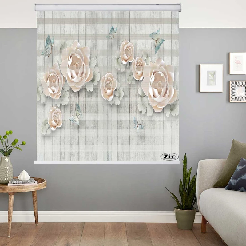 پرده زبرا زیو کد 3D1119 سایز 150x150 سانتی متر