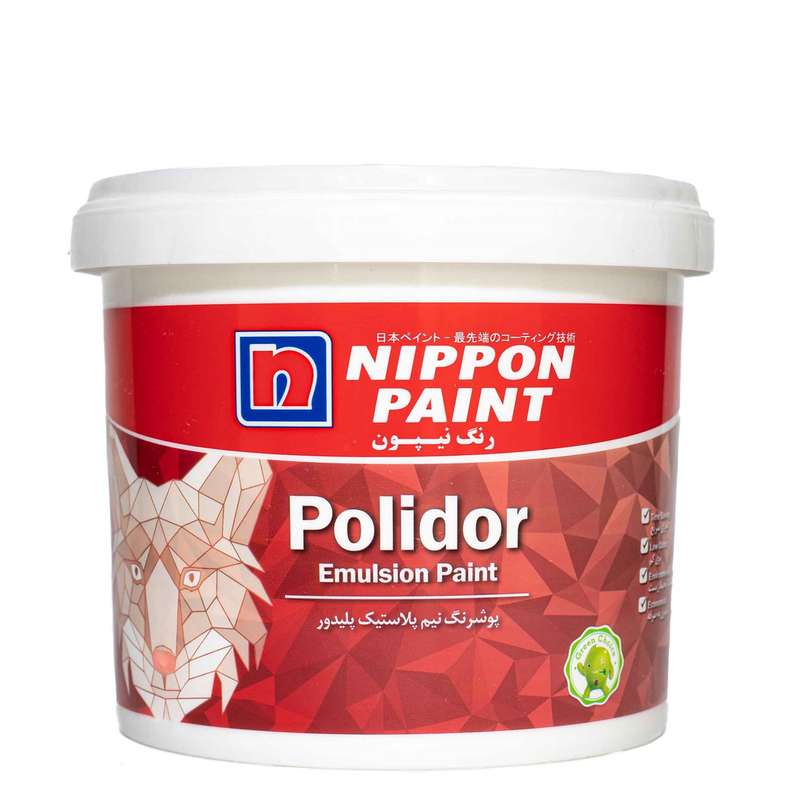 رنگ نیم پلاستیک سفید پلیدور نیپون کد 630 وزن 10 کیلوگرم رنگ نیم پلاستیک سفید پلیدور نیپون کد 630 وزن 10 کیلوگرم