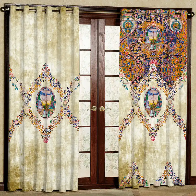 پرده مدل مخمل پانچی کد 3001 سایز 200x140 سانتی متر