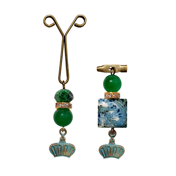 ست سنجاق سینه و گیره روسری مدل تاج کد PM SE 63