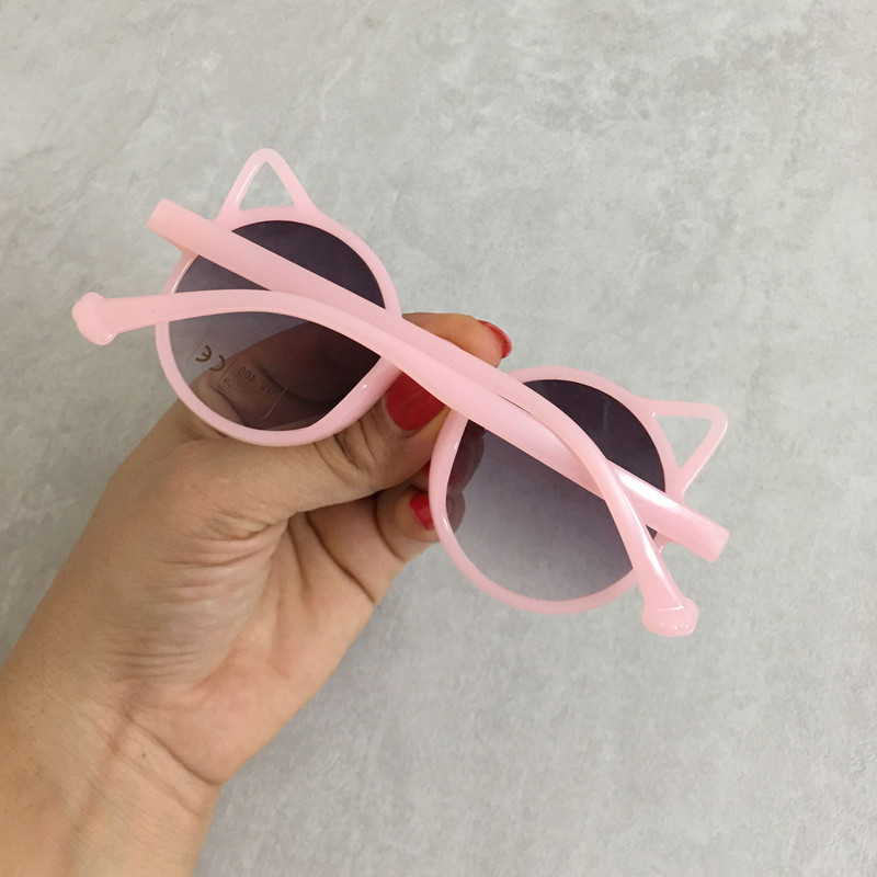 عینک آفتابی دخترانه مدل فانتزی گربه ای کد CAT PIN 99
