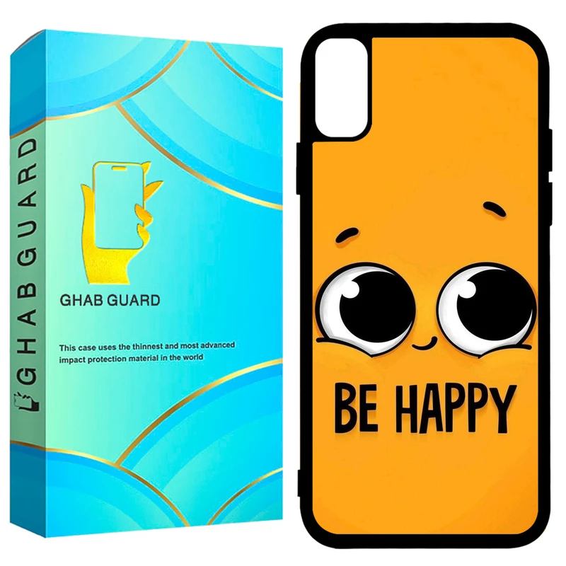 کاور قاب گارد طرح خوشحال مدل GCHPX مناسب برای گوشی موبایل اپل iPhone X / XS
