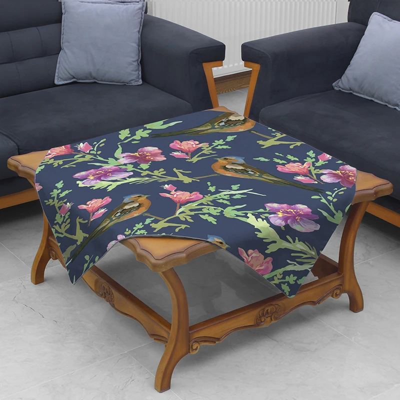 رومیزی مدل مخمل RM0027 سایز 95x95 سانتی‌متر