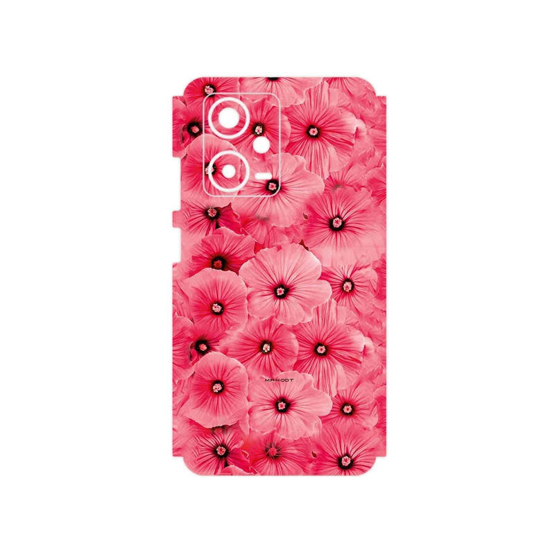 برچسب پوششی ماهوت مدل Pink_Flower مناسب برای گوشی موبایل شیائومی Redmi Note 12 Pro Plus