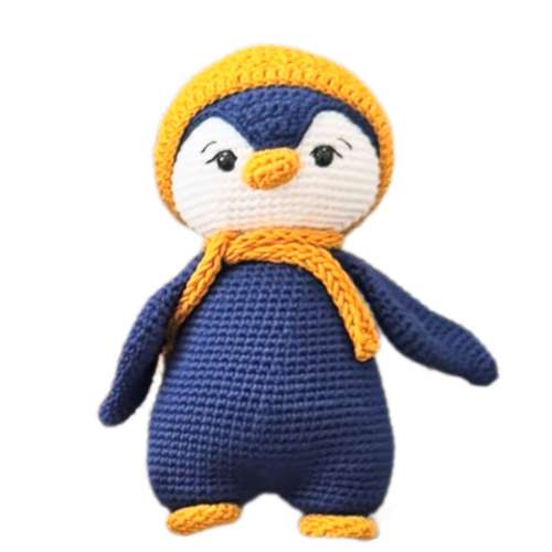 عروسک بافتنی مدل پنگوئن سرمایی 