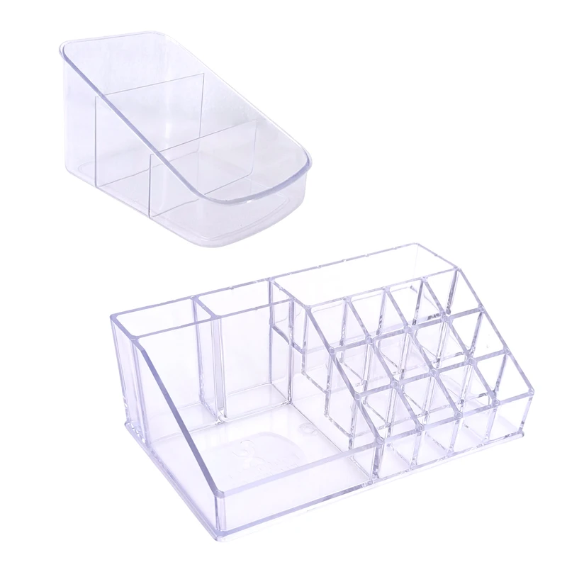 استند لوازم آرایشی مدل کریستال کد 03 مجموعه 2 عددی