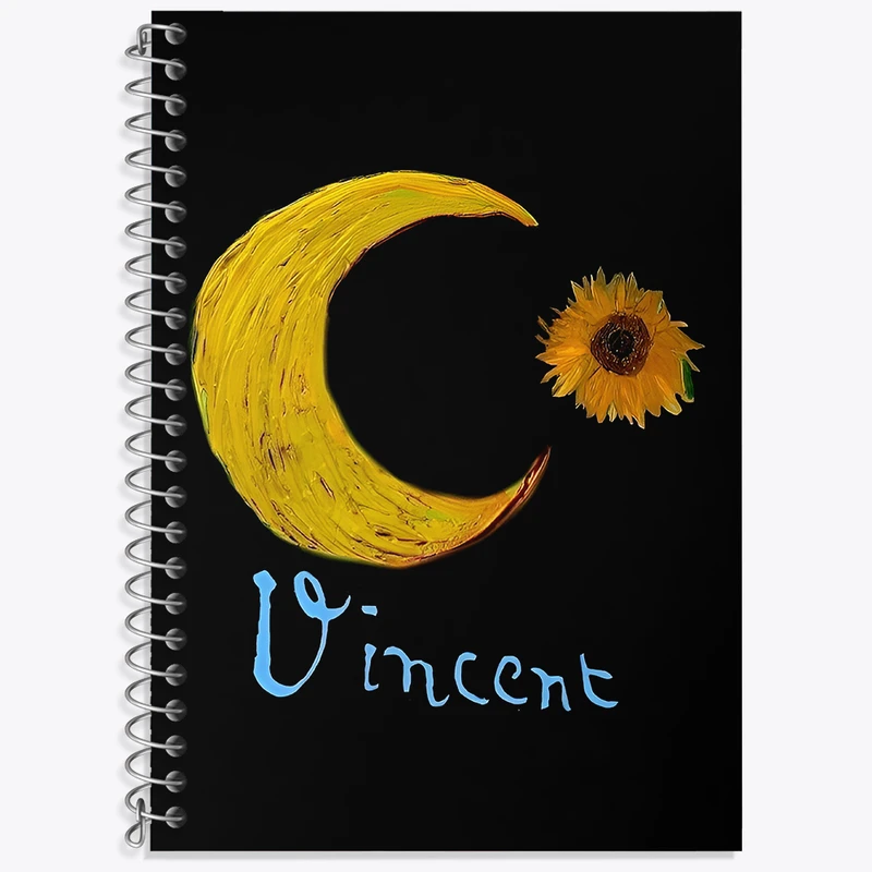 دفتر نت موسیقی 50 برگ خندالو طرح ونسان ونگوگ کد N4176