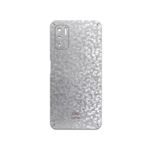 MAHOOT Silver-Silicon Cover Sticker for Xiaomi Redmi Note 10 5G