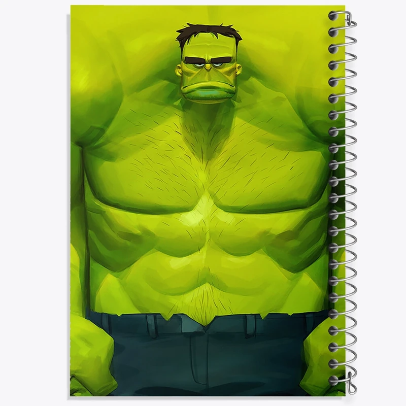 دفتر مشق 50 برگ خندالو طرح هالک کد F165