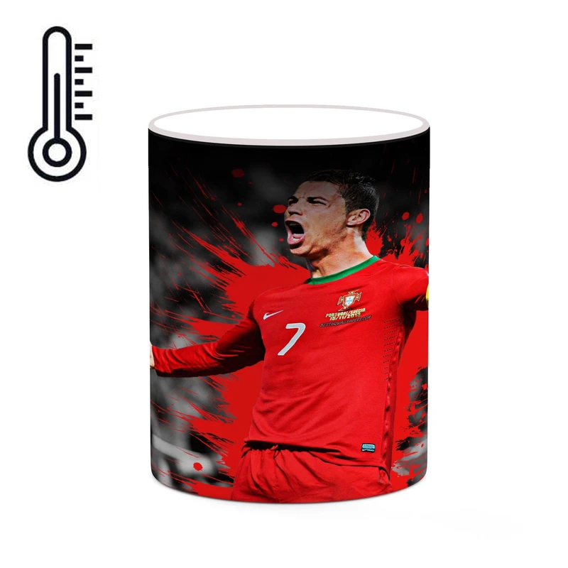 ماگ حرارتی کاکتی طرح Ronaldo رونالدو مدل mgh43157