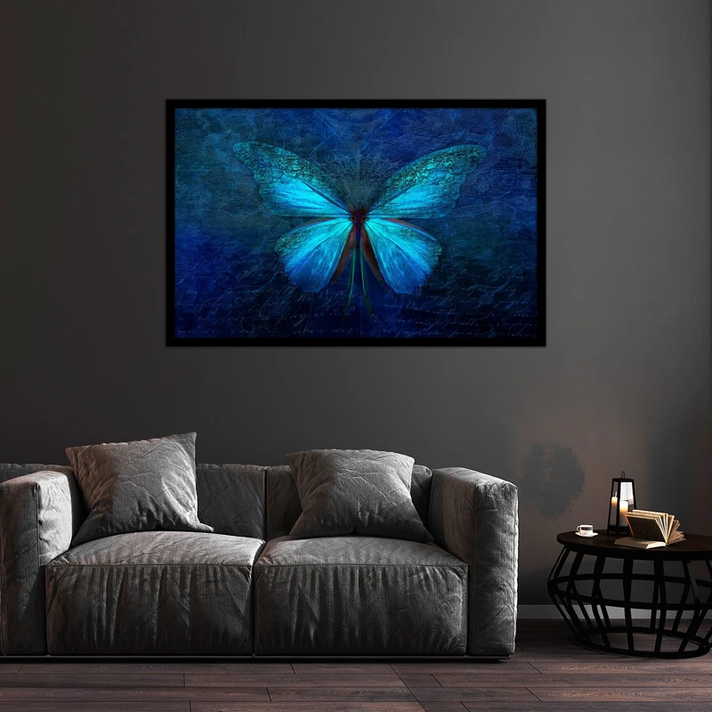 تابلو بکلیت طرح هنری مدرن پروانه مدل B-bu2036