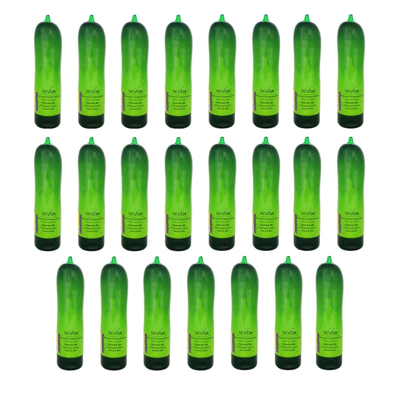 کرم آبرسان دست و صورت سودا مدل خیار مناسب برای انواع پوست حجم 250 میلی لیتر مجموعه 20 عددی