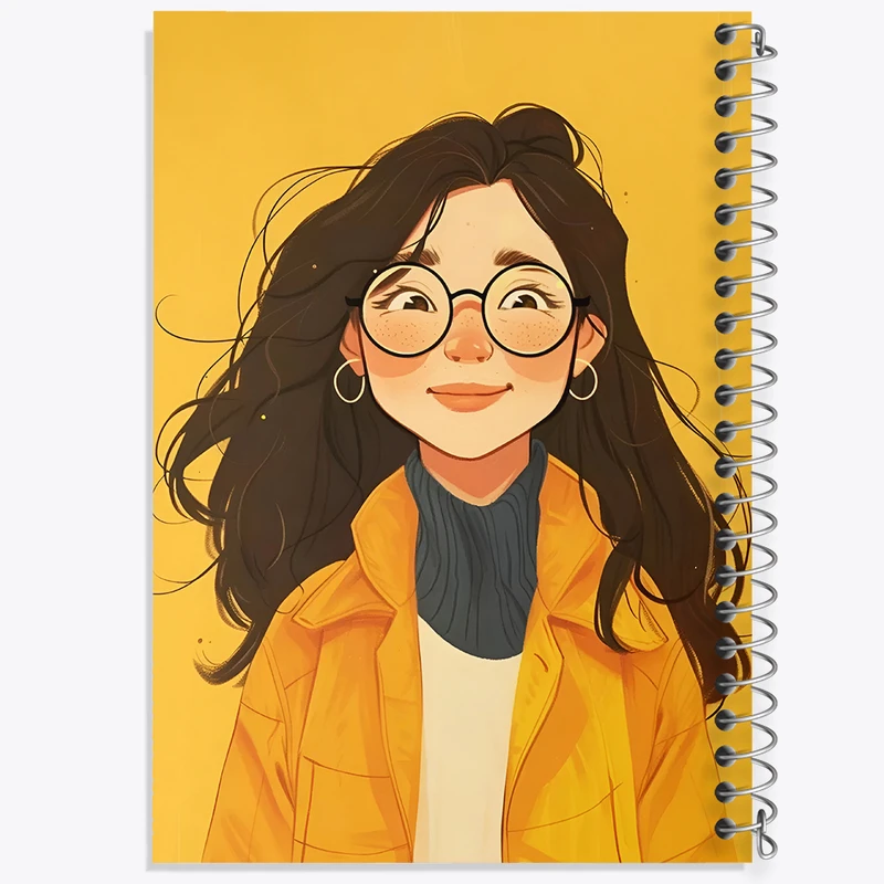 دفتر مشق 50 برگ خندالو طرح دخترانه کد F7645