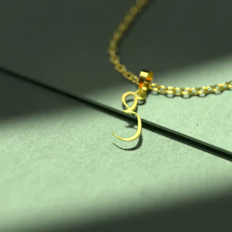 گردنبند طلا 18 عیار زنانه مدوپد مدل حرف ص کد I3-1-1541