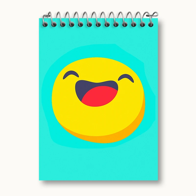 دفتر یادداشت 50 برگ خندالو مدل ایموجی Emoji کد 2998
