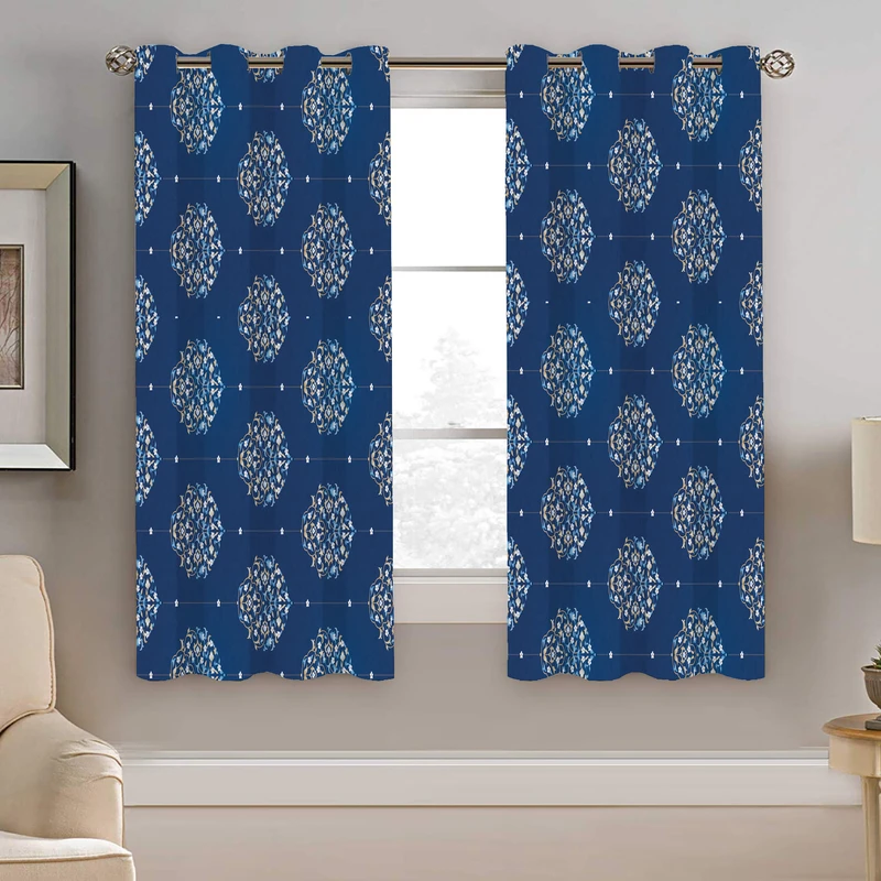 پرده نیروانا طرح سنتی مدل مخمل کد 8988 سایز 140×200 سانتی متر