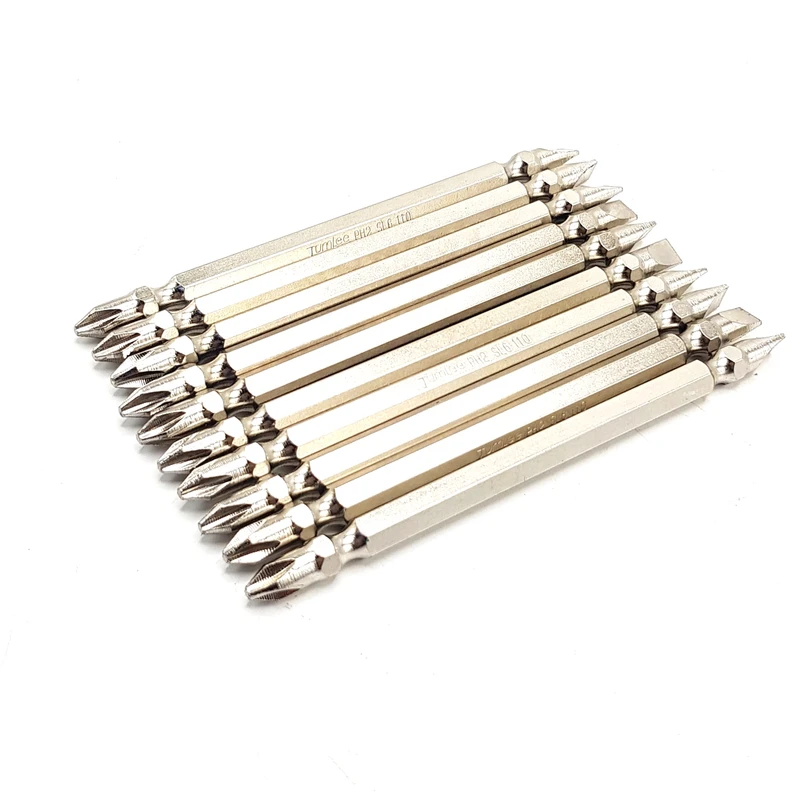 سری پیچ گوشتی یک سر چهارسو یک سر دو سو جاملی مدل PH2-Sl6 100mm بسته 10 عددی