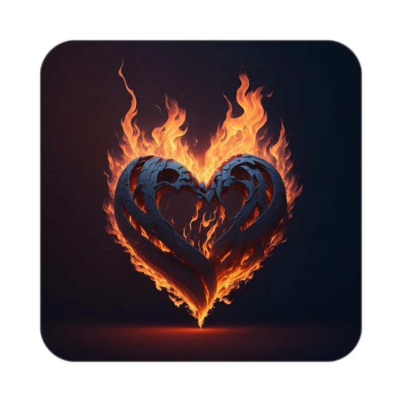 زیر لیوانی کاکتی مدل عاشقانه کد mp12117