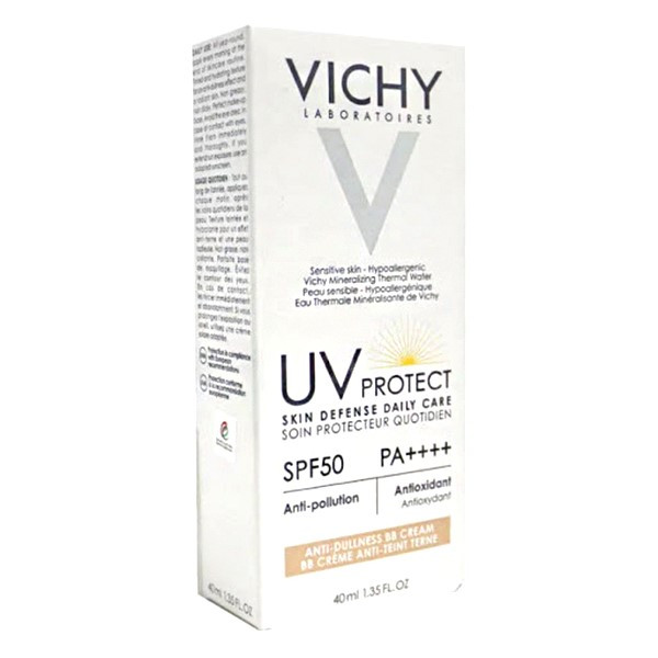 کرم ضد آفتاب رنگی ویشی SPF 50 مدل Anti dullness مناسب برای انواع پوست حجم 40 میلیلیتر کرم ضد آفتاب رنگی ویشی SPF 50 مدل Anti dullness مناسب برای انواع پوست حجم 40 میلیلیتر