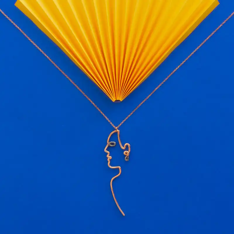 گردنبند طلا 18 عیار زنانه ترابی گالری مدل رخ