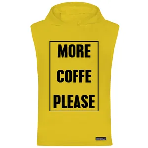 تاپ کلاه دار مردانه 27 مدل More Coffee Please کد MH99