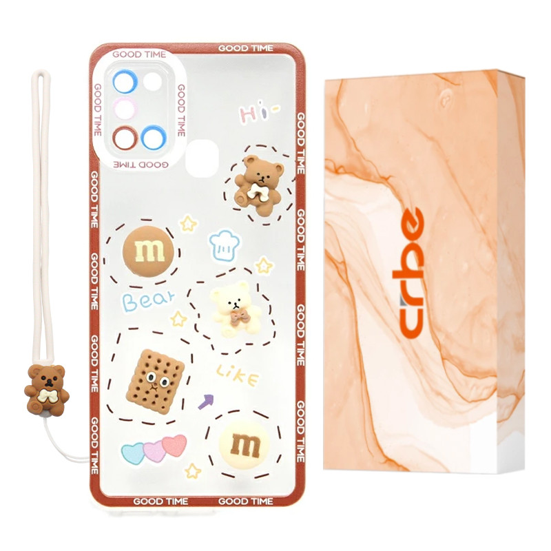 کاور کربی مدل Biscuit1 مناسب برای گوشی موبایل سامسونگ Galaxy A21S به همراه بند آویز