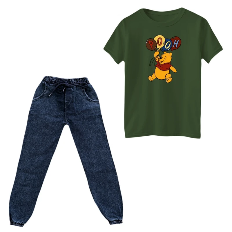 ست تی‌شرت و شلوار پسرانه مدل پو کد ۱۶