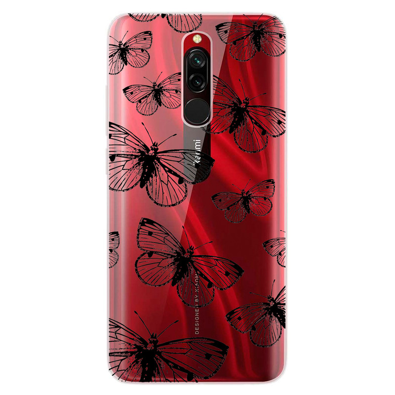 کاور مگافون طرح پروانه مدل C54-B مناسب برای گوشی موبایل شیائومی Redmi 8