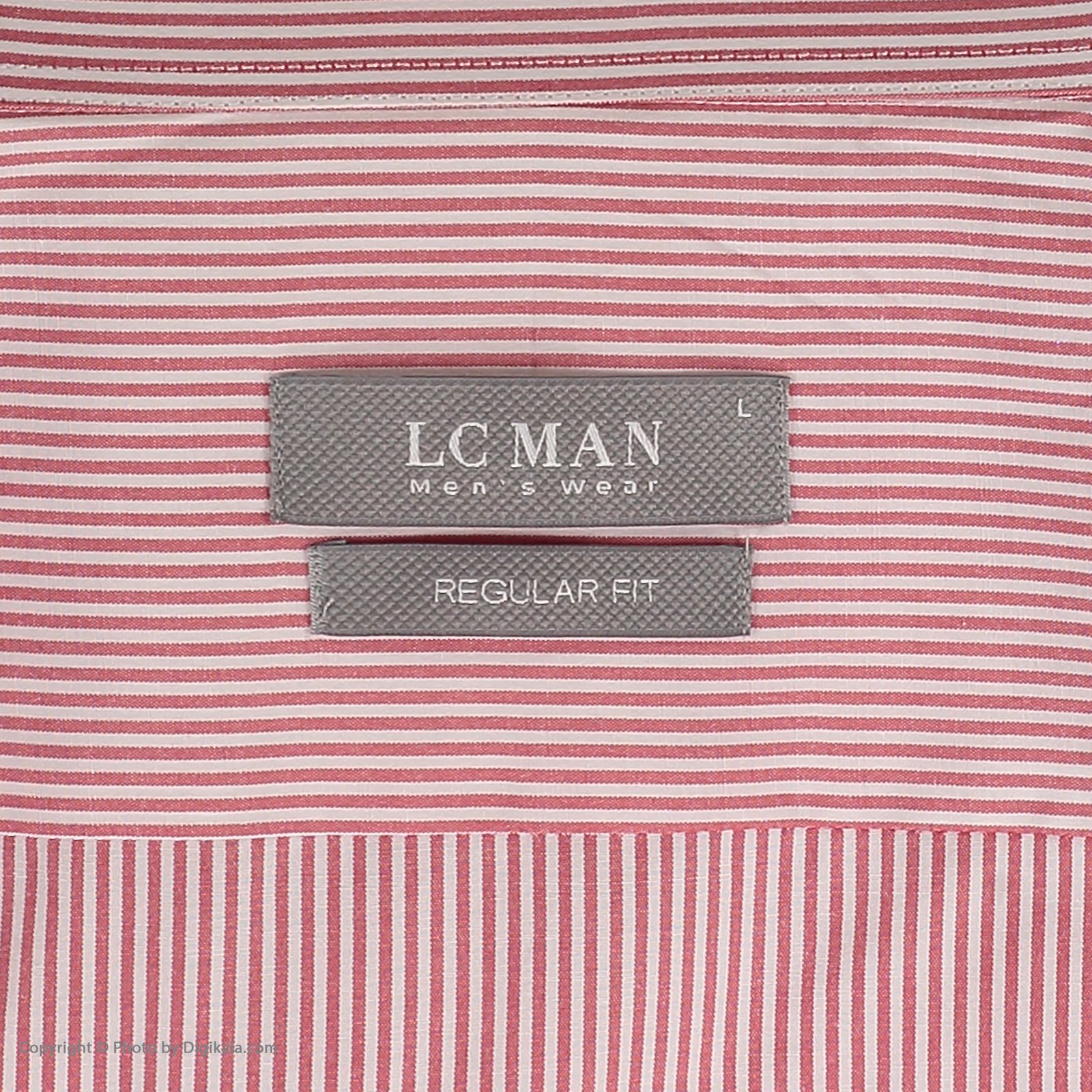 پیراهن آستین بلند مردانه ال سی من مدل 02181290-red 082 -  - 6