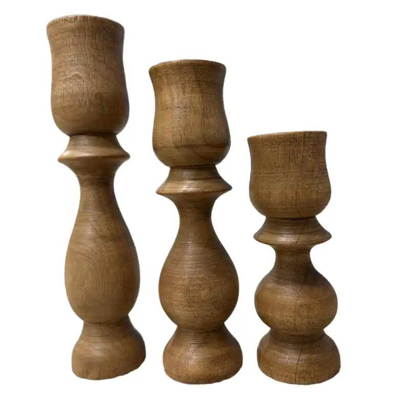 جا شمعی چوبی کد 101 مجموعه 3 عددی