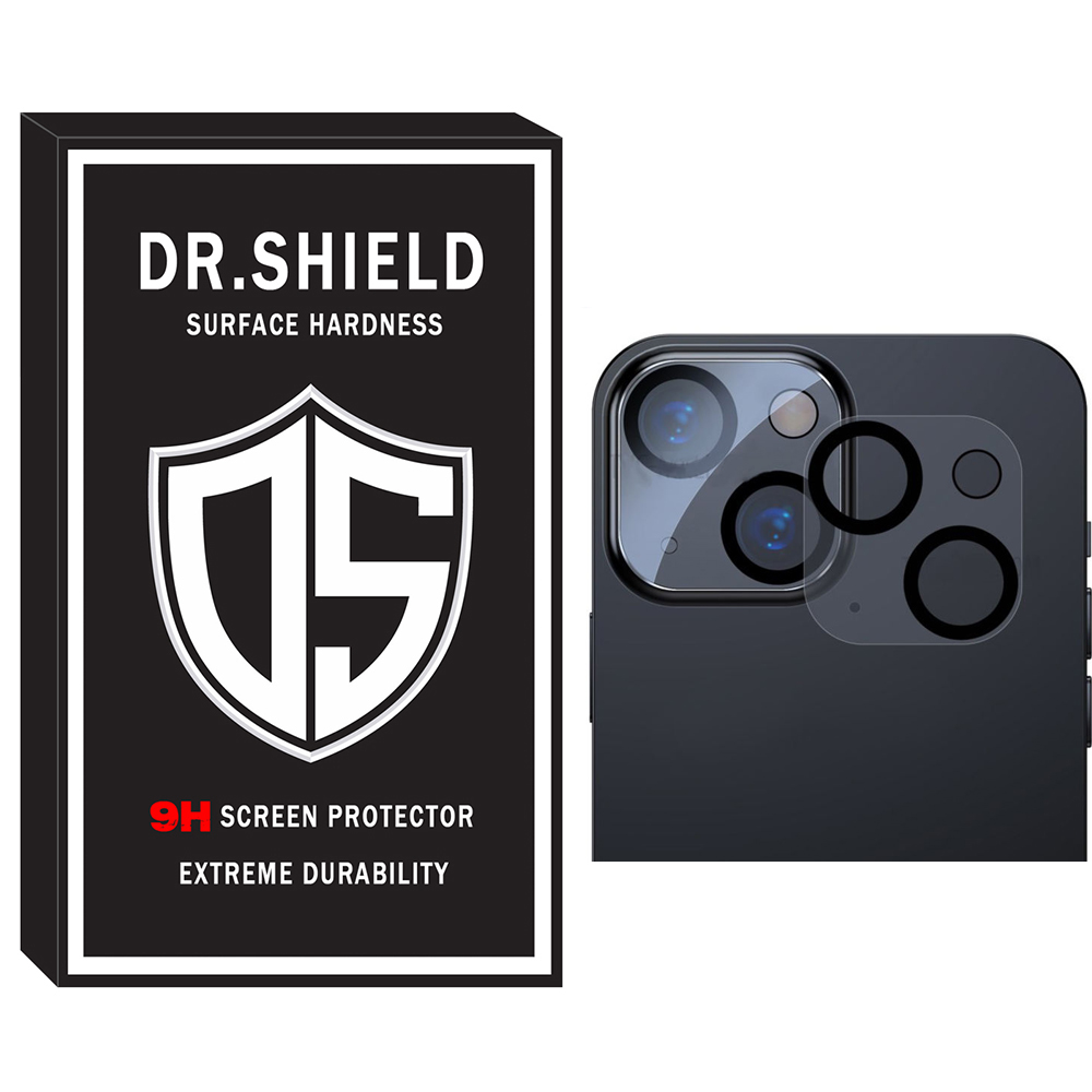 محافظ لنز دوربین دکتر شیلد مدل LNZDR مناسب برای گوشی موبایل اپل Iphone 13 mini بسته دو عددی
