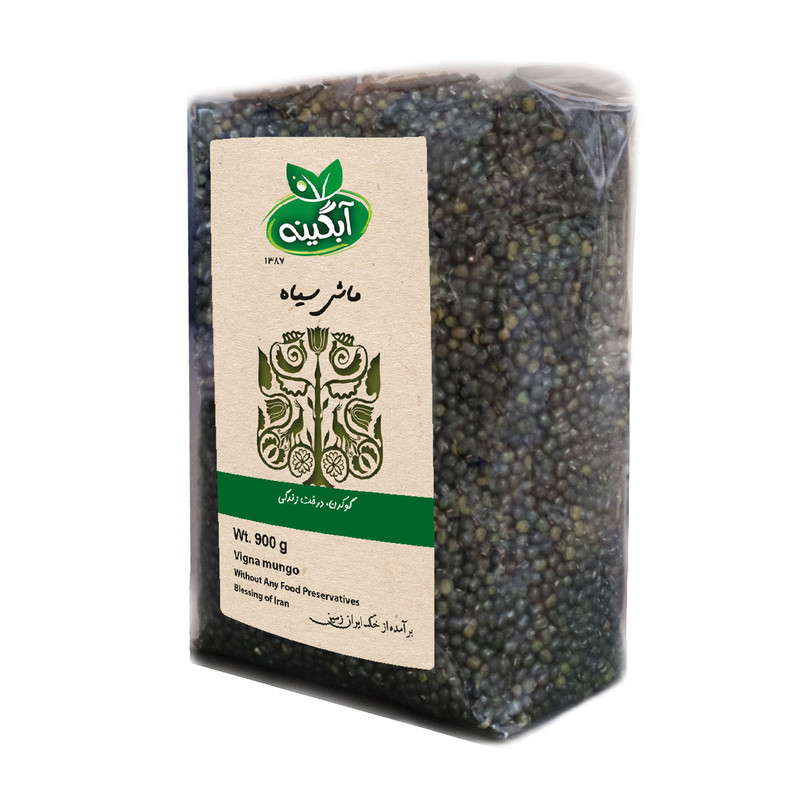 ماش سیاه آبگینه - 900 گرم