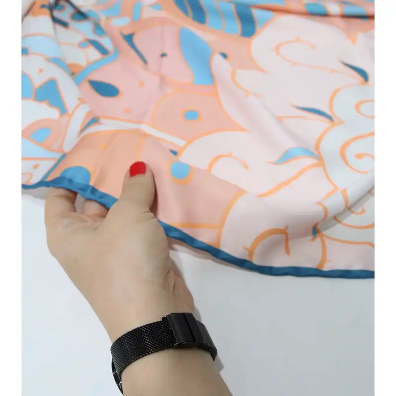 روسری زنانه مدل ابریشم نقش و نگار کد ana-2947